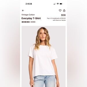 nuuds Short Sleeve Everyday T-Shirt in White